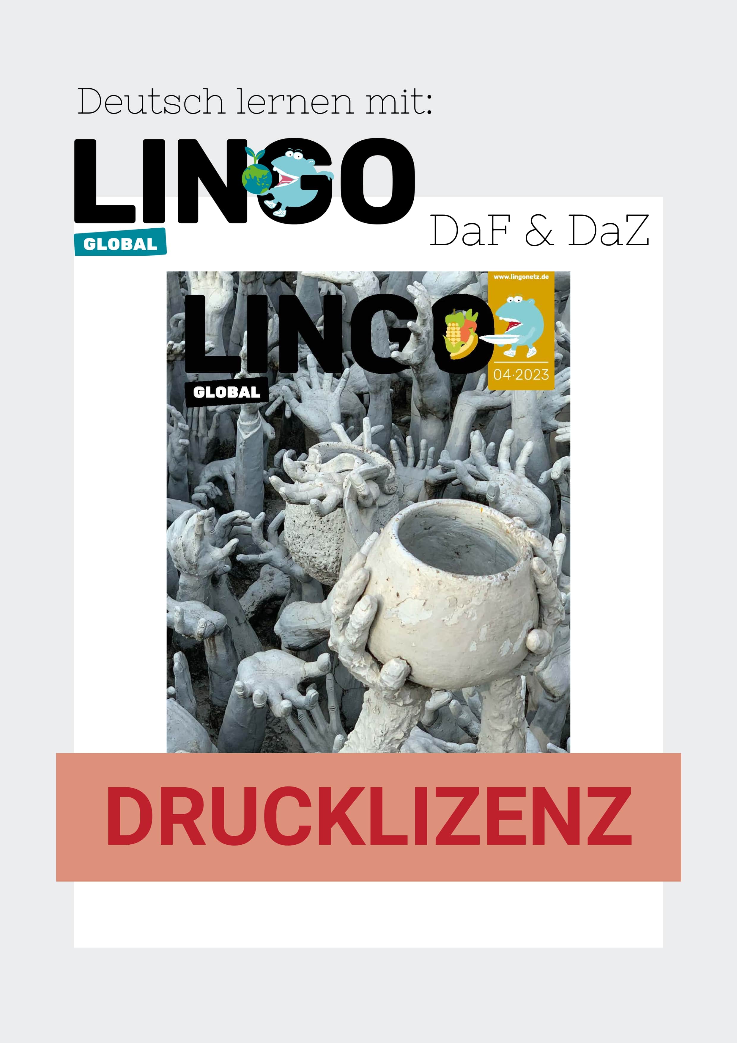 Titelbild: Lingo Global-Drucklizenz – Ausgabe 12 "Essen für die Welt"