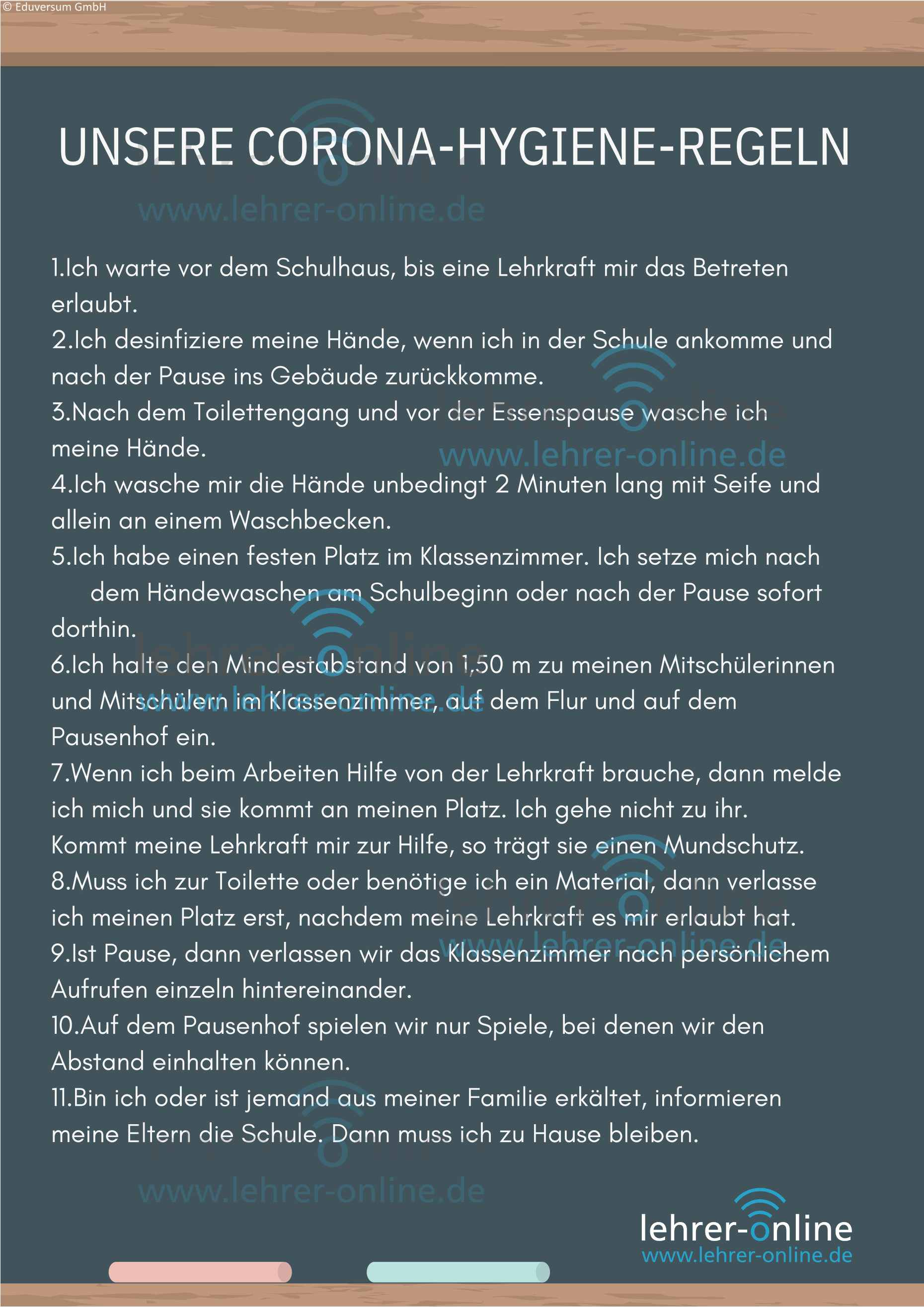Unsere Corona-Hygieneregeln