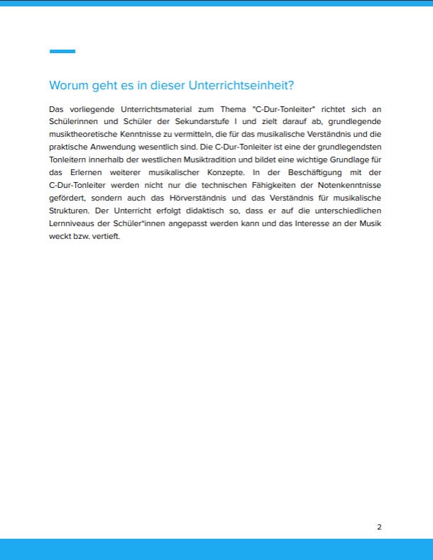 Info: C-Dur-Tonleiter verstehen 