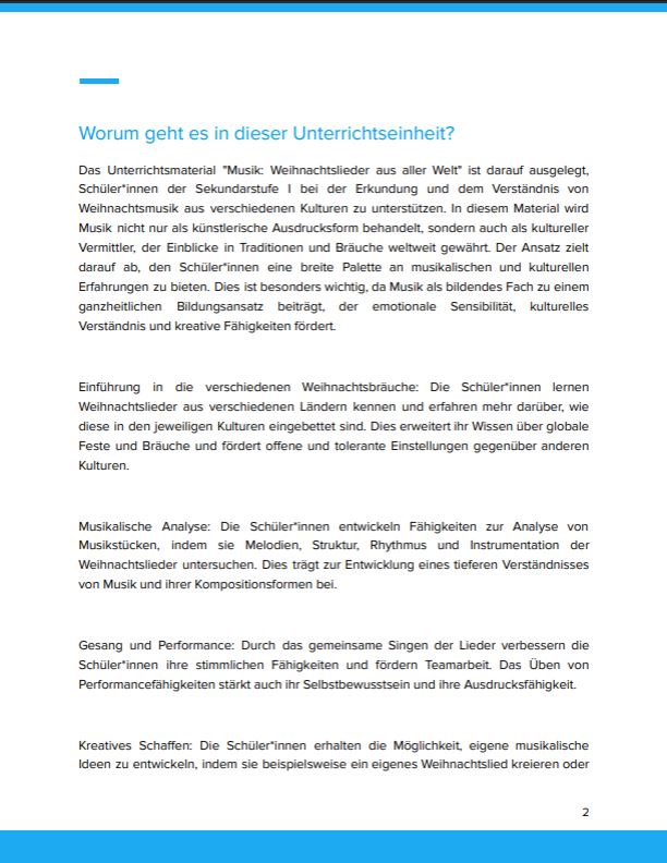 Info: Weihnachtslieder aus aller Welt 