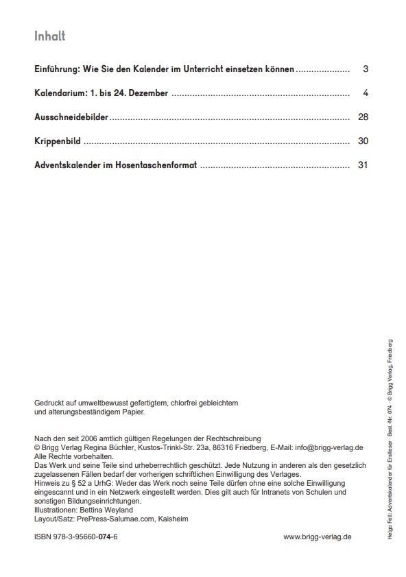 Inhaltsverzeichnis