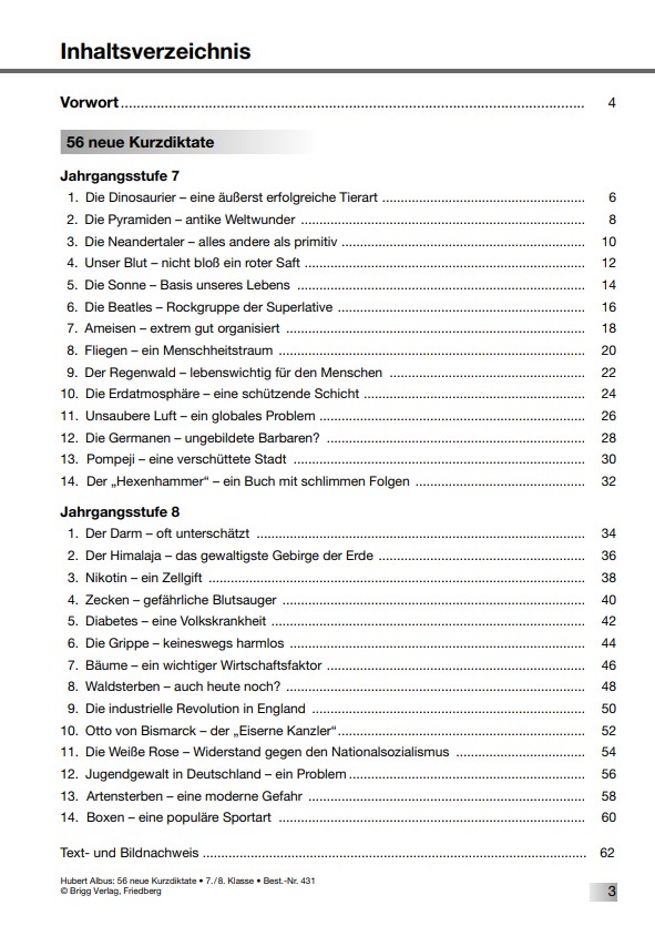 Inhaltsverzeichnis