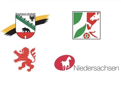 Hessen, Niedersachsen, NRW, Sachsen-Anhalt