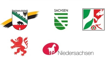 Hessen, Niedersachsen, NRW, Sachsen, Sachsen-Anhalt