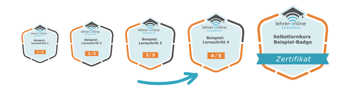 Beispielhafte Akademie Badge Reihe