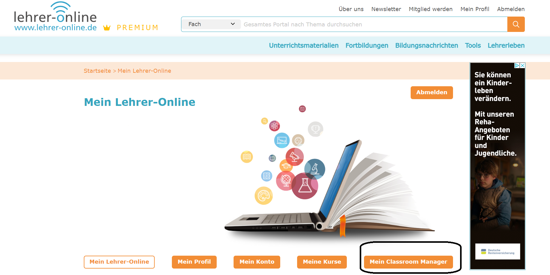 Der Classroom Manager von Lehrer-Online