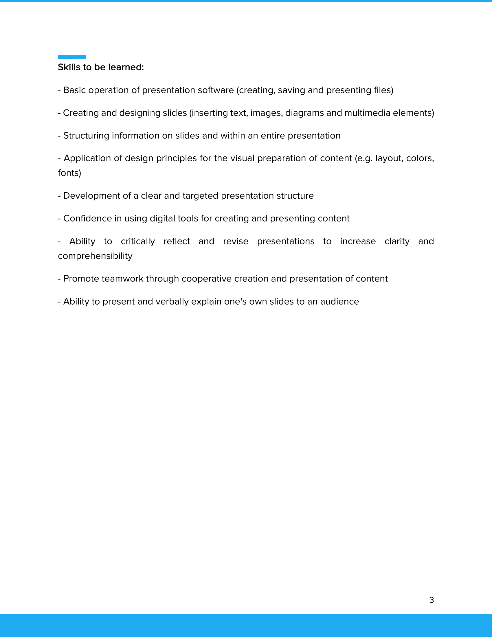 Skills: Introduction to Powerpoint