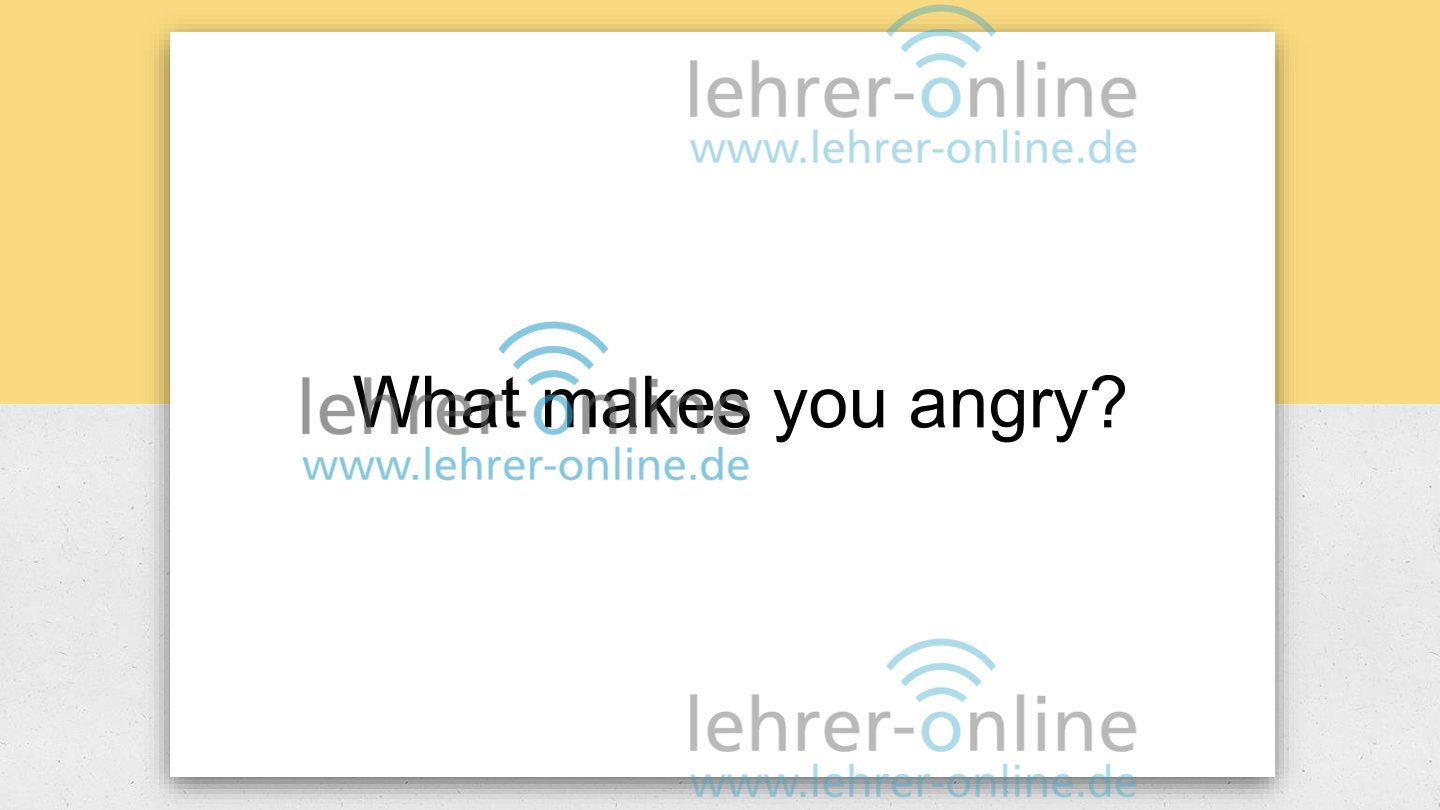 Englisch Präsentation Vorlage gelb