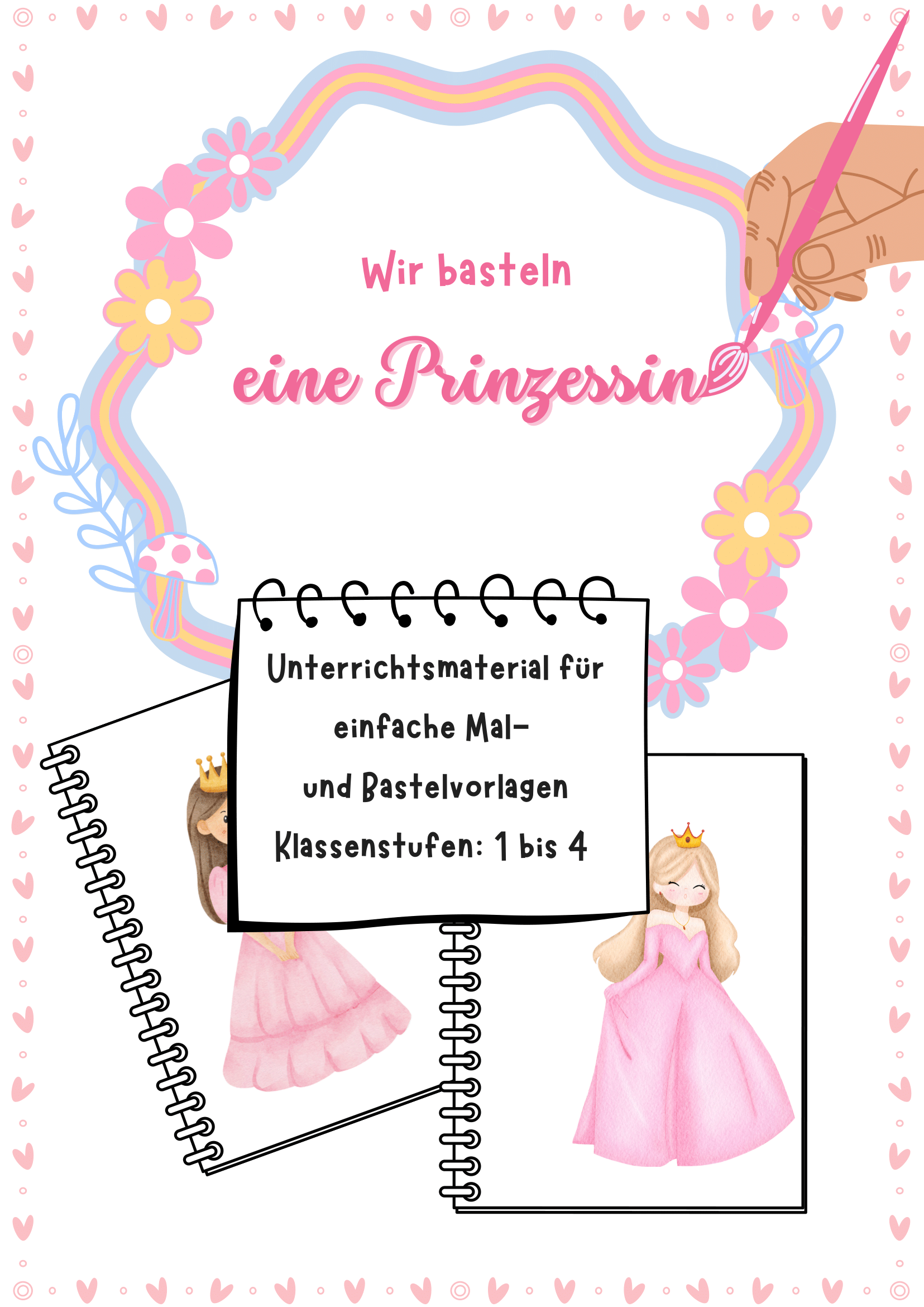 Titelbild: Bastelvorlagen Prinzessin