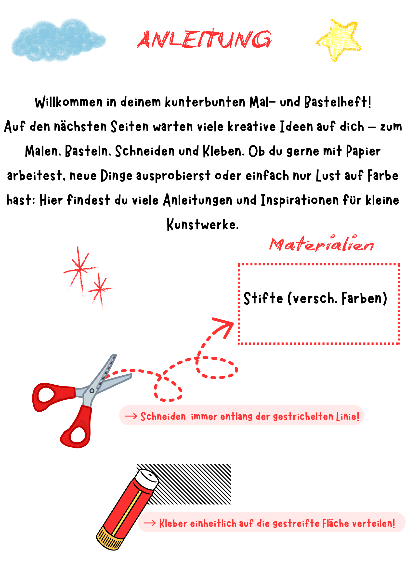 Bastelanleitung Ritter mit Beschreibungstext