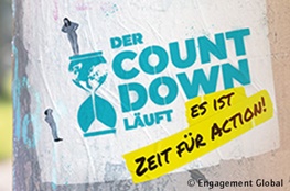 Countdown Banner mit Beschriftung