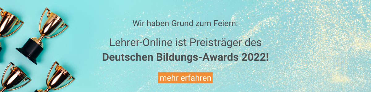Lehrer-Online Preisträger des Deutschen Bildungs-Awards 2022