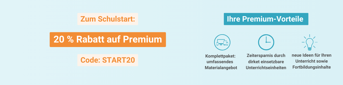 Rabatt auf Premium bei Lehrer-Online