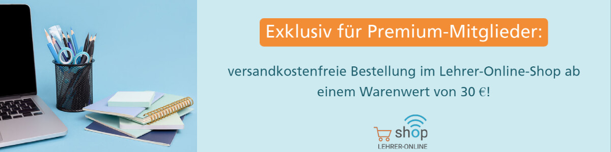 Banner versandkostenfreie Lieferung für Premium-Mitglieder