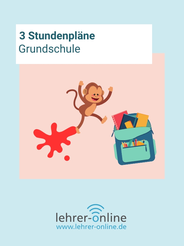 Plakat Stundenplan Grundschule