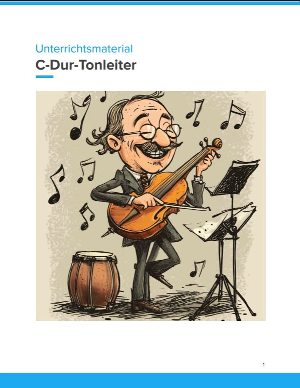 Titelbild: C-Dur-Tonleiter verstehen 