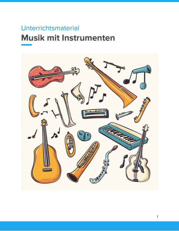 Titelbild: Musik mit Instrumenten