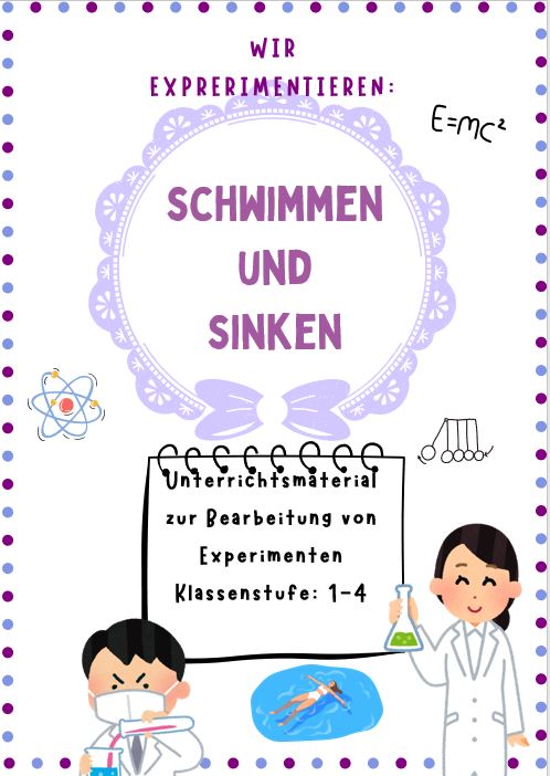 Titelbild: Schwimmen und Sinken – Grundschule 