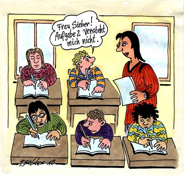 Cartoon der Woche Verständnis von Peter Baldus