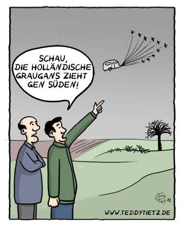 Flug nach Süden