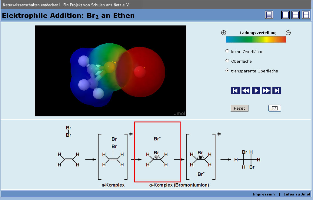 Reaktionsmechanismus mit Lewisformeln