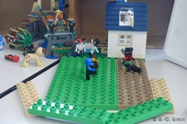 Brickfilm Beispiel Lego-Teile in einem Brickfilm