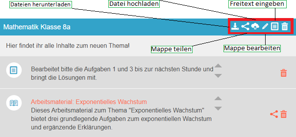 Lerninhalte teilen und verbreiten: Die Mappen-Funktion von Lehrer-Online Reiter oben Mappe bearbeiten