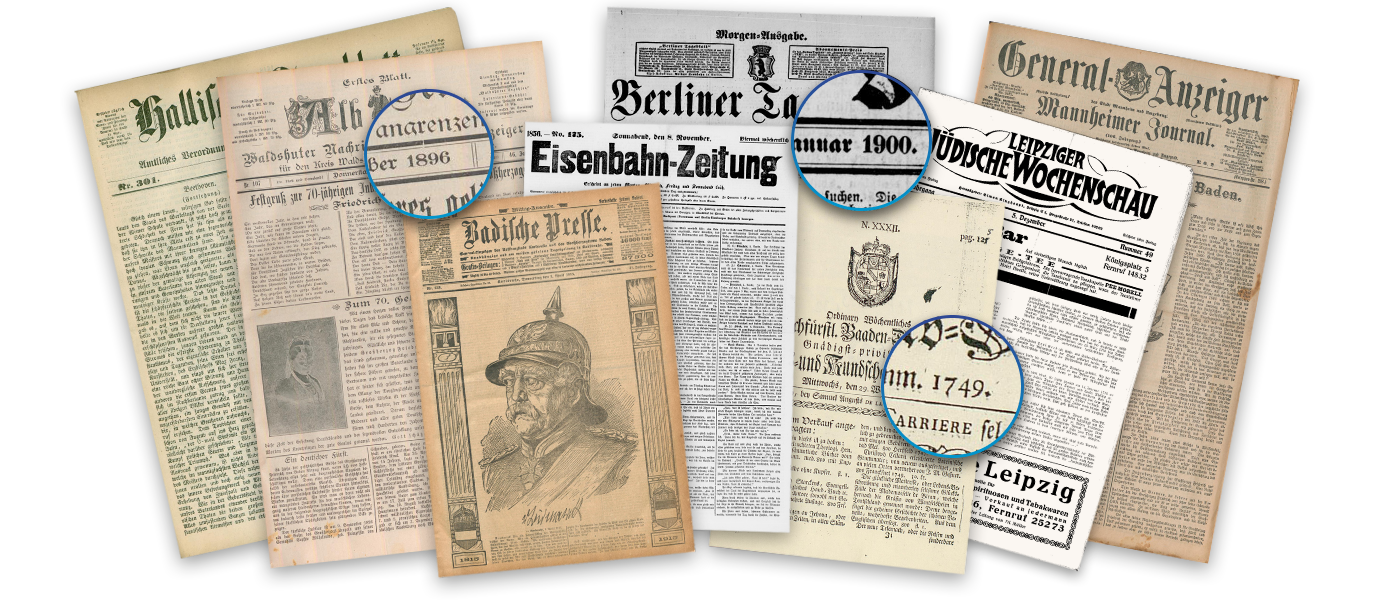 Deutsches Zeitungsportal – Zeitungen von 1671 bis 1950