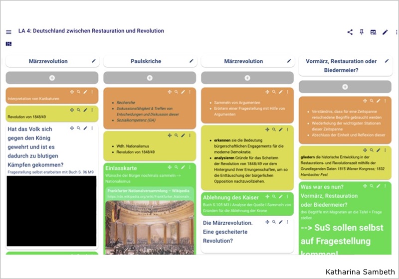 Digitale Unterrichtsplanung mit TaskCards
