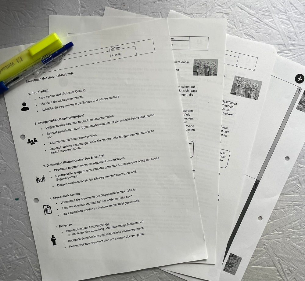 Unterrichtsmaterialien Unterrichtsmaterialien