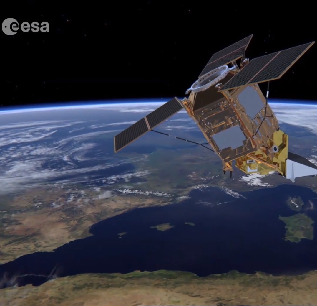 Bild der esa: Satellit im All, Fernerkundung