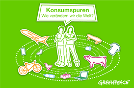 Konsumspuren mit Logo digitales Bildungsmaterial "Konsumspuren" von Greenpeace