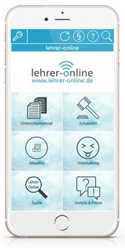 Smartphone mit dem Lehrer-Online-Kanal in Notyz