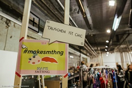 Aktion "Make something"; hier Kleidertauschparty