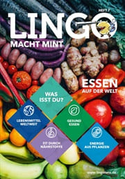 In Ausgabe 7 dreht sich im Print-Magazin und auf lingonetz.de/mint alles um das Thema Essen.