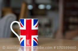 Tasse mit Flagge von Großbritannien