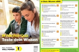 Quiz für Jugendliche zum Thema Alkohol