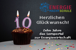 Energie macht Schule, 10 Jahre; Törtchen mit einer 10