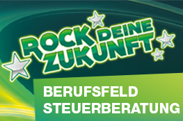 Rock deine Zukunft Berufsfeld Steuerberatung Logo Rock deine Zukunft Berufsfeld Steuerberatung
