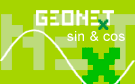 Schmuckbild mit sinusförmiger Kurve GEONExT-Logo