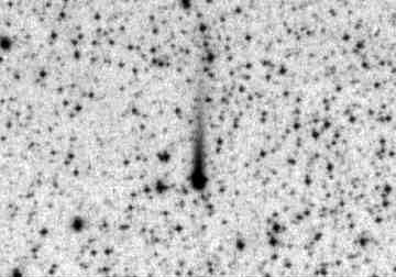 Sonneberger Fotoplatte mit kleinem Kometen