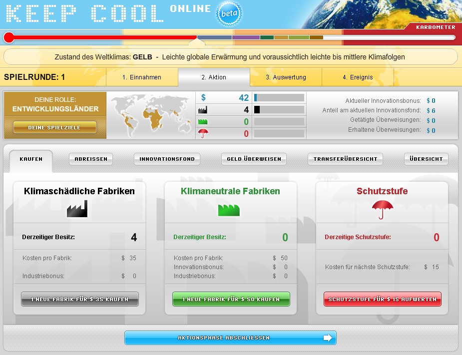 Bei Keep Cool Online können Fabriken und Schutzstufen gekauft werden