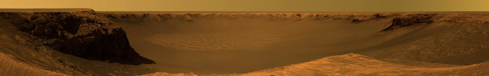 Panorama des Victoria Kraters vom Cap Verde; Opportunity (NASA)