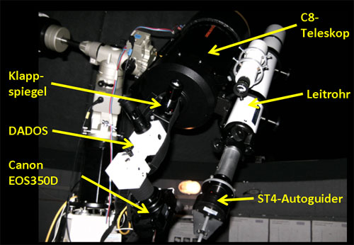 Spektroskopische Ausrüstung der Schulsternwarte Betzdorf