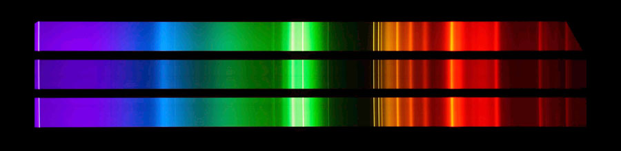 Spektrum der Energiesparlampe (Philips Genie CDL 695, 18W), aufgenommen mit dem DADOS-Spaltspektrographen