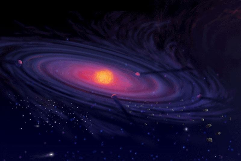 Protoplanetare Staubscheibe (Grafik: NASA)