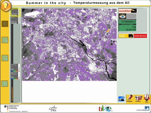 Lernumgebung "Summer in the City" (Screenshot) - Thermalbild bearbeiten