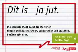 Lehrkräftekampagne Senatsverwaltung Logo der Lehrkräftekampagne