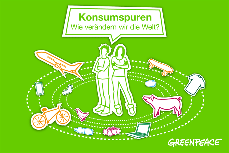 Digitales Bildungsmaterial Greenpeace: Konsumspuren