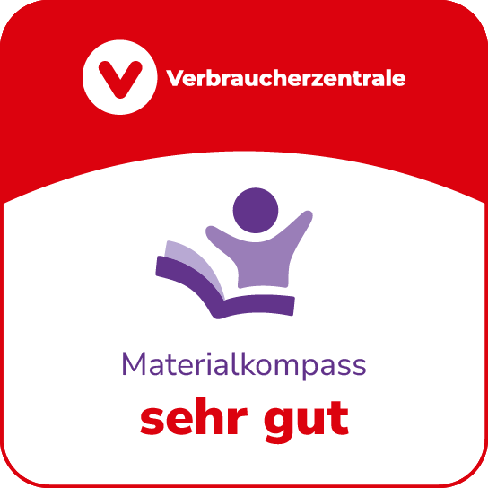 Siegel Materialkompass, sehr gut Siegel Materialkompass, sehr gut